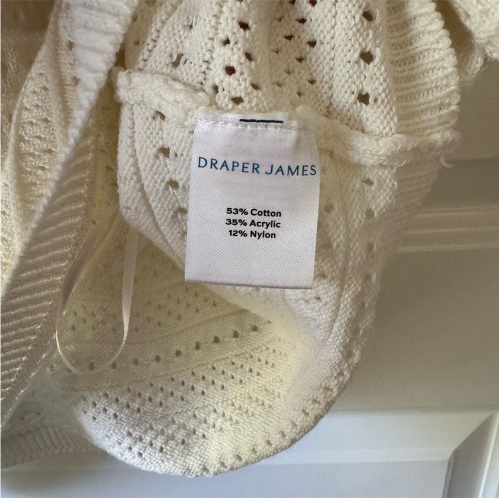 ⛱️🔥Draper James - Ivory Short Sleeve Sweater - XL - Picture 5 of 6